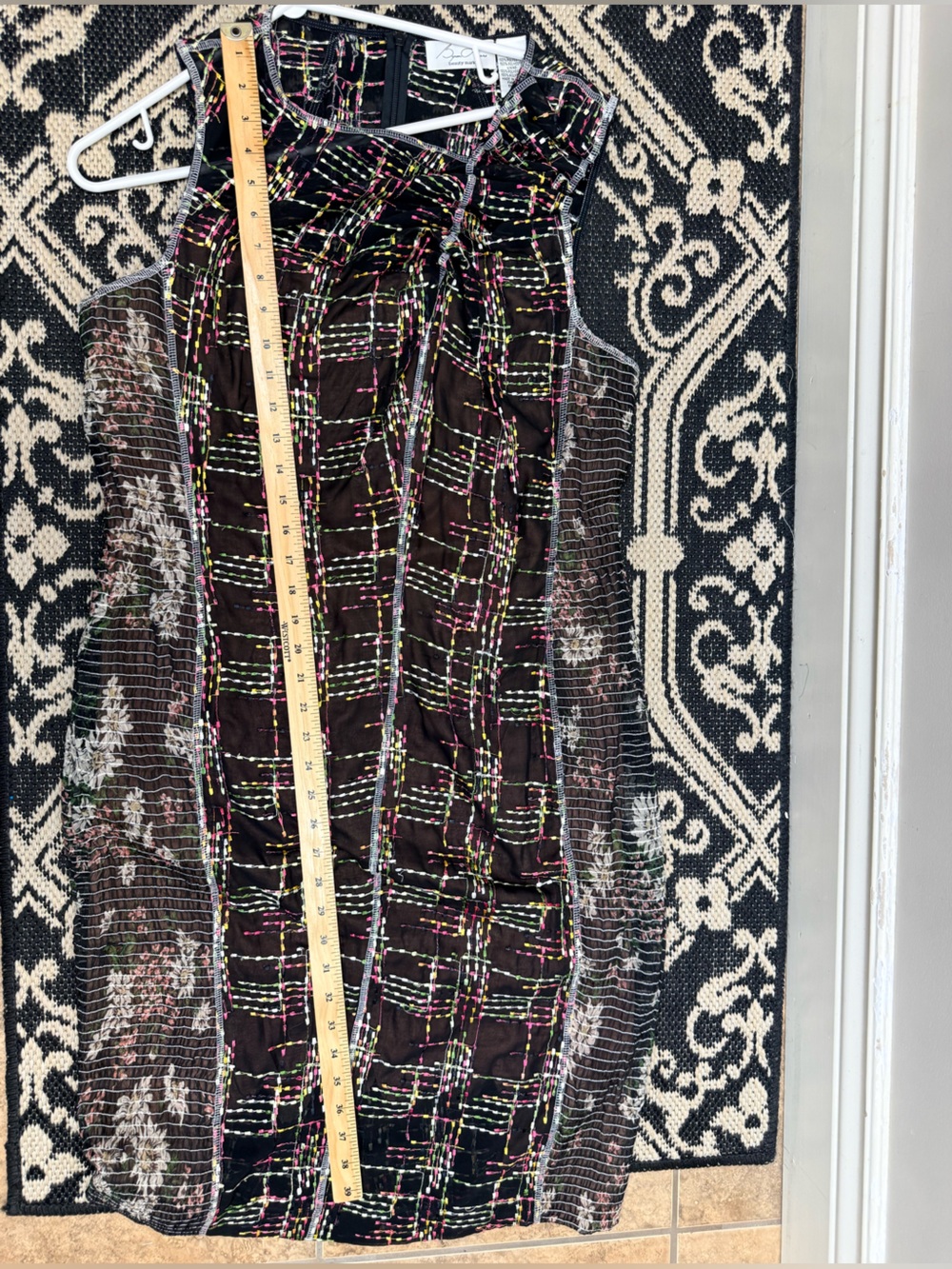 Anthropologie x Byron Lars beauty mark embroidered sheath dress 12 - Picture 10 of 12